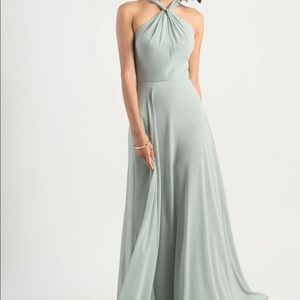 Never worn Jenny yoo Halle dress in morning mist